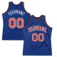 Men's Custom Royal Orange-White Authentic Throwback Basketball Jersey